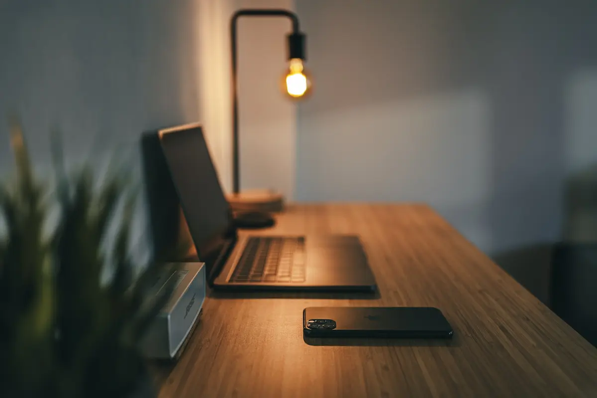 Beautiful working desk for remote work