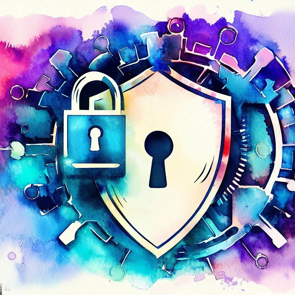 Supporting Cyber Security Best Practices, modern vivid watercolor